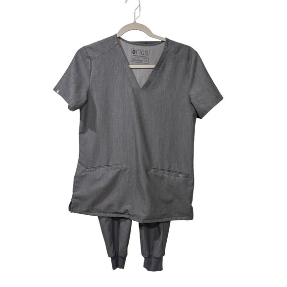 Figs Technical Collection XS Top XXS Zamora Joggers Charcoal Gray Scrub Grapite - Picture 1 of 7
